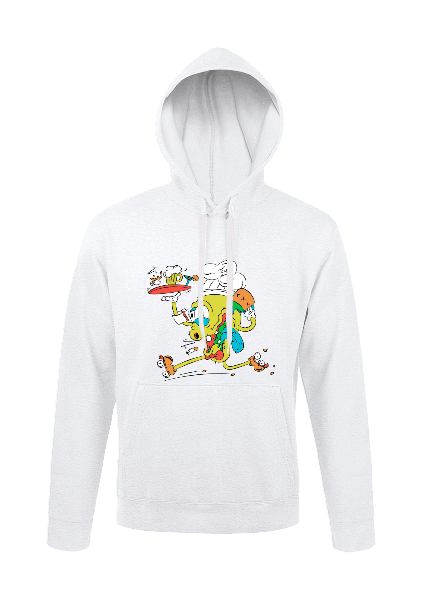 Sudadera con capucha blanca Adulto 007 TOMA 2 ALICANTE - TOM07-SNAKEBLANCFACE